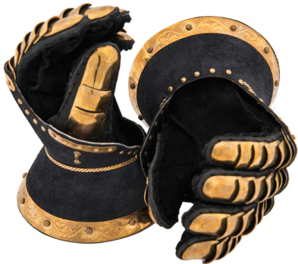 Gauntlets from Ripon Cathedral "Blue velvet"