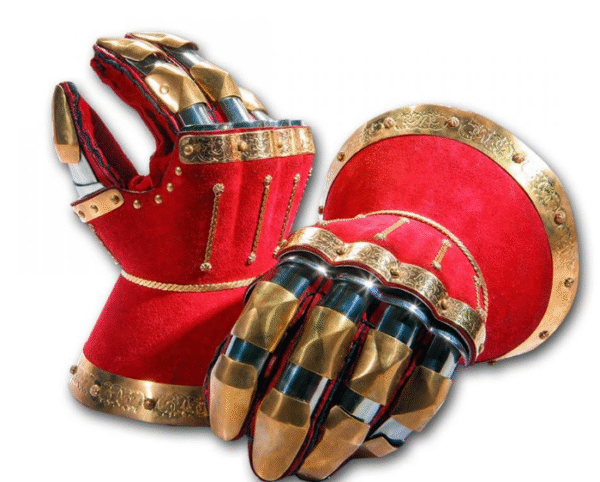Hourglass gauntlets "Red velvet"