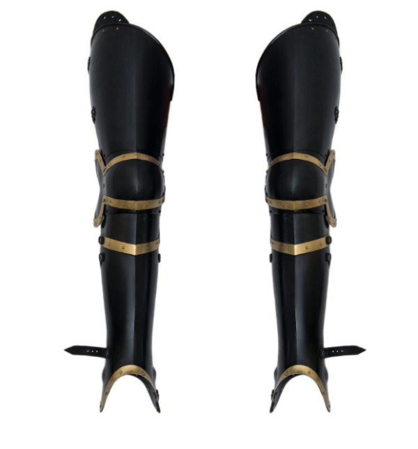 Plate legs of Count of Matsch blackened with brass