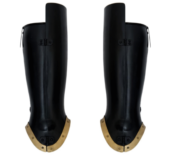 Shins anatomical blackened with brass