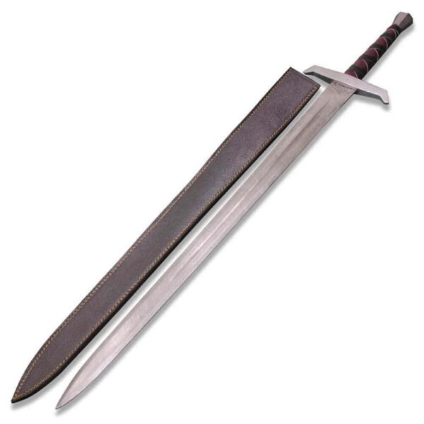 King Arthur Excalibur movie replica Damascus Steel Sword with sheath