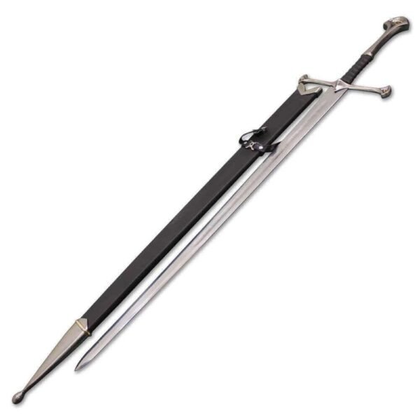 Narsil Sword Replica with Wall Mount & Scabbard – Lord of the Rings Display